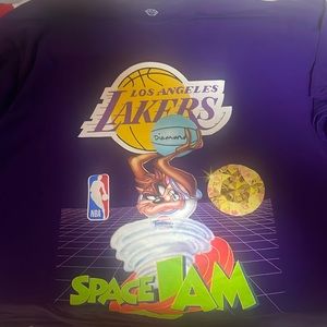 Purple Space Jam Diamond Supply Lakers Taz Shirt 2XL